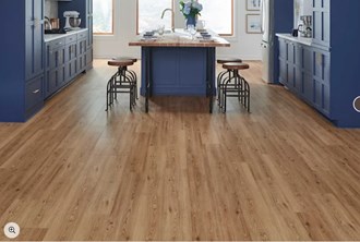 CoreLuxe 7mm w/pad Honey Mead Oak Waterproof Rigid Vinyl Plank Flooring 7 in. Wide x 48 in. Long